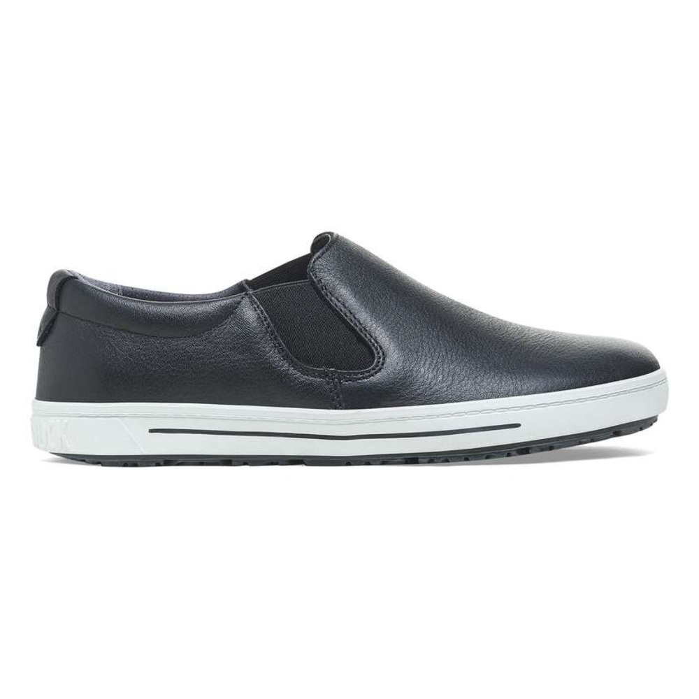 Birkenstock QO 400 Black Leather Slip-On Sneakers - Picture 2 of 13